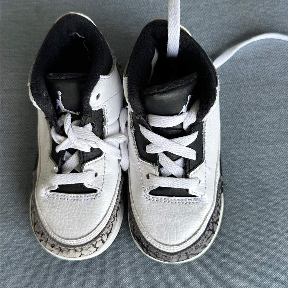 Air Jordan Baby Sneakers in White and Black